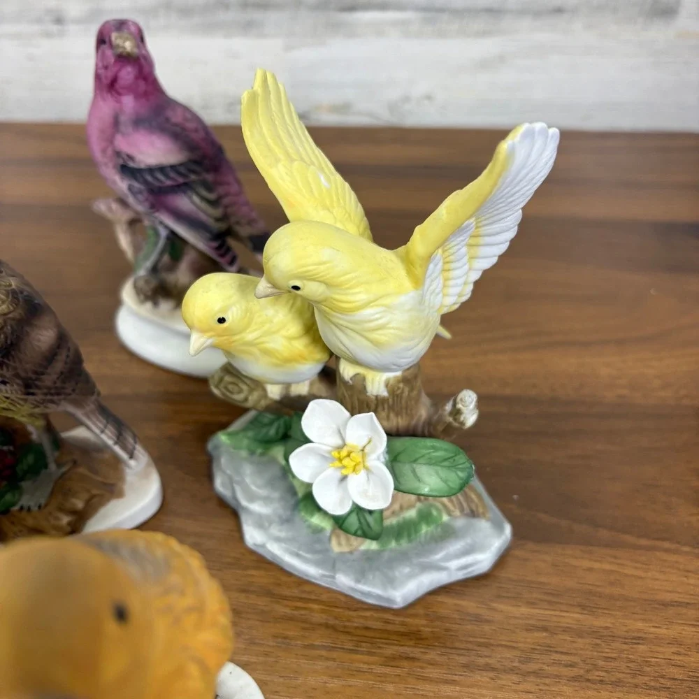 Vintage‎ Porcelain Birds Lefton. Canary by Andrea Luvkin Songbirds & more Qty 11